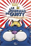 Couverture du livre 'Le Journal de Gurty' avec des illustrations de chats et un fond rouge et blanc.