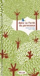 Couverture du livre 'Dans la forêt de paresseux', illustrée avec des arbres verts et des figures stylisées de paresseux.