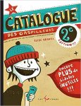 Couverture du livre 'Le Catalogue des Gaspilleurs', 2e édition, avec une illustration d'un personnage souriant portant un bonnet et tenant un gobelet.