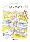 Couverture du livre 'C'est bien mon chéri' de Jérome D'Entremont, montrant un enfant sur un toit avec un chat.