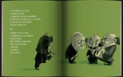 Illustration d'un livre avec des personnages stylisés sur fond vert, représentant divers individus en discussion.