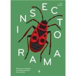 Couverture d'un livre intitulé 'Insectorama', présentant un insecte rouge sur un fond vert.