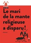 Couverture du livre 'Le mari de la mante religieuse a disparu !' avec un fond rouge et une illustration d'une mante religieuse.