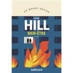 Couverture du livre 'Bien-être' de Sir Simon Hill, représentant des silhouettes se tenant devant un bâtiment en feu.