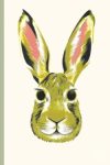 Illustration d'une tête de lapin avec des oreilles longues et des yeux expressifs.